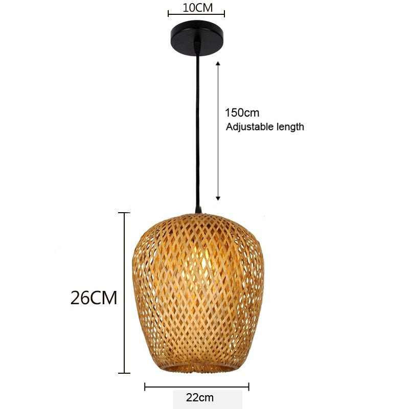 Handmade Natural Bamboo Chandelier